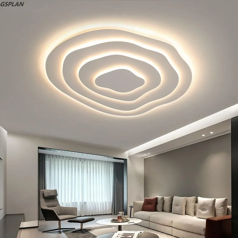 

Minimalist White Multilayer LED Modern Ceiling Light For Living Dining Room Bedroom Villa Kitchen Indoor Deco Lighting Luminaire