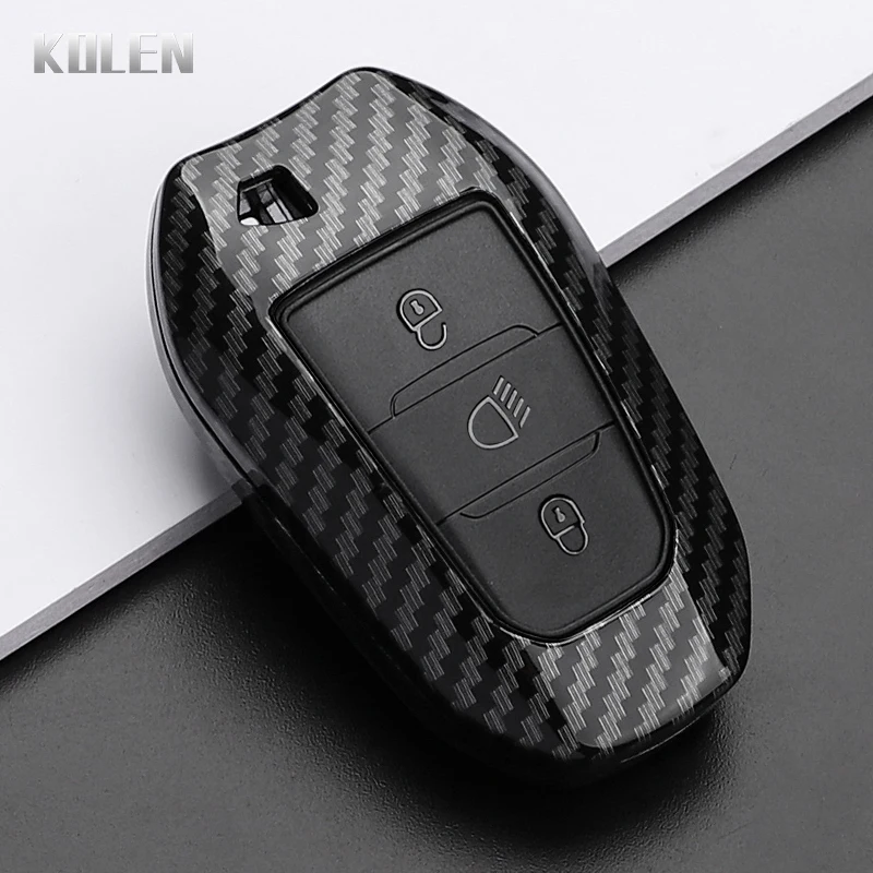 Чехол для ключа автомобиля из углеродного волокна ABS для Peugeot 2008 3008 4008 5008 308 408 508 Citroen C1 C2 C4 C6 C3-XR Picasso Grand DS3 DS5