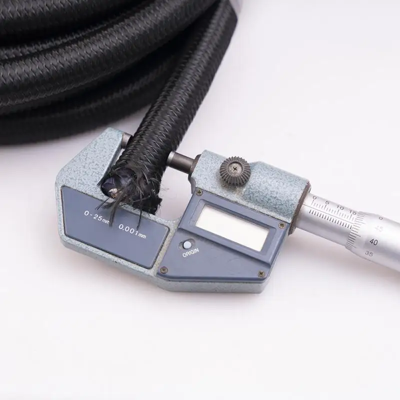 

RYRA 1 шт. черный 6N медный 8-жильный кабель для наушников HIFI провод питания для DIY усилителя мощности аудио провод чистая однокристальная медь