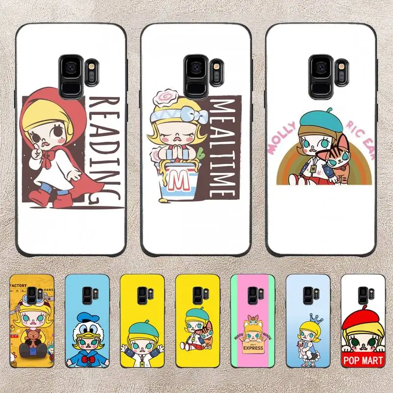 

POP MART Molly Phone Case For Samsung Galaxy S6 S7 Edge Plus S9 S20Plus S20ULTRA S10lite S225G S10 Note20ultra Case