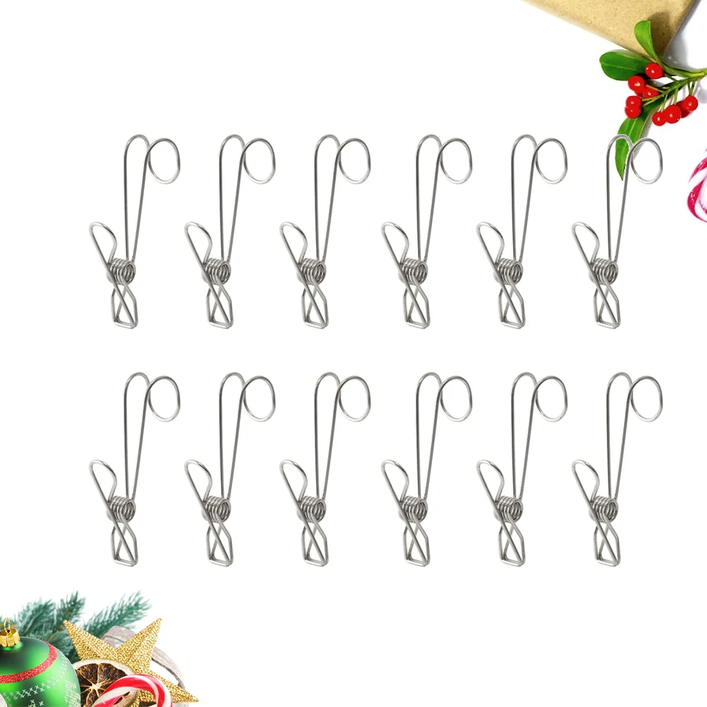 

Kitchen Supplies Clothespins Wire Clip Clothesline Clips Metal Drying Heavy Duty