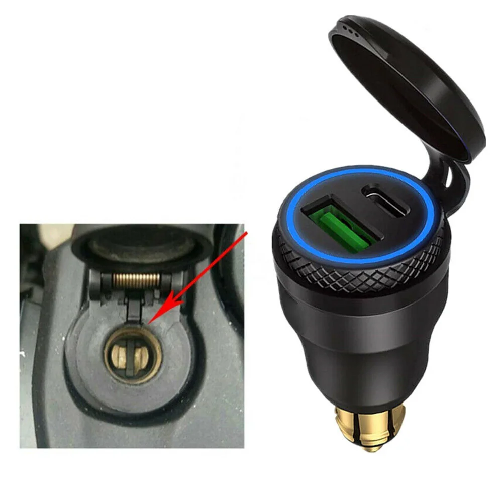 

58x28cm Socket Adapter Black For BMW DIN Aluminum Charger High quality