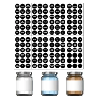 144 kinds printed spice jar labels pantry stickers blackboard sticker spice labels for bottles home kitchen stickers size 3 8cm