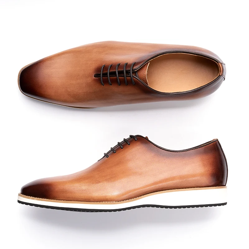 

Oxford Flats for Men Dress Shoe Fashion Oxfords Flats Platform Footwear Comfortable Career Oxfords for Men Business Leisure Shoe