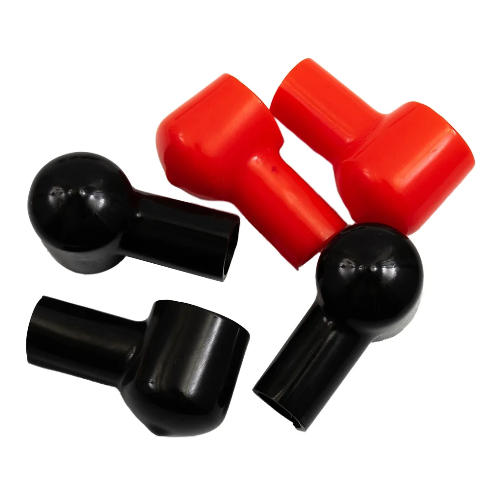 

Black Red Battery Insulation Cover For Car Marine Commercial Power Sports Insulation Rubber Skin PVC Cable Protective Lug Cap