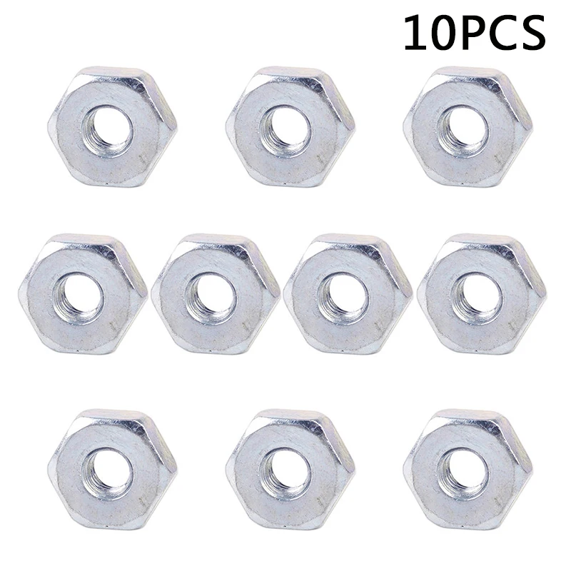 

M8 Silver Guide Nut Bar Nut Replacement For Stihl MS171 180 181 211 231 250 251 291 381 361 362 440 441 461 660 Chainsaw 10Pcs