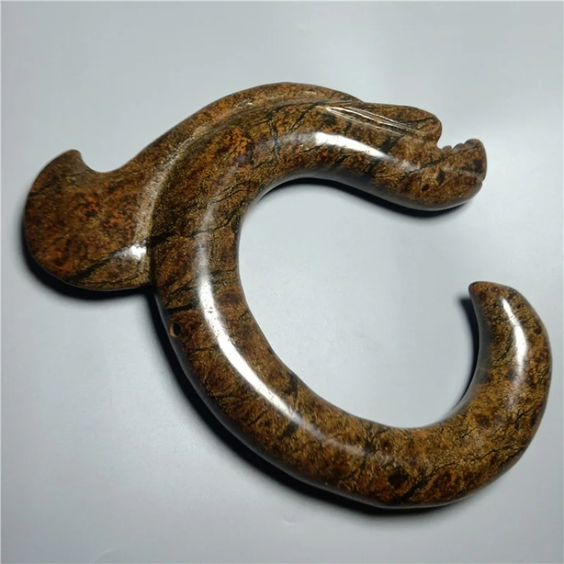 Поставка ювелирных изделий, античный нефритовый крючок с головой дракона Xiuyan, хуншанская культура, Нефритовый свинья, дракон, подвеска, украшение