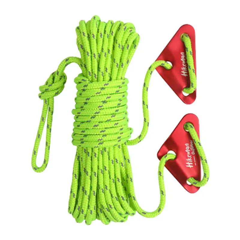 

Camping Reflective Tent Rope Outdoor Tents Windproof Cord 5-Strand Inner Core Outdoor Windproof Cord For Sky Curtains Tents