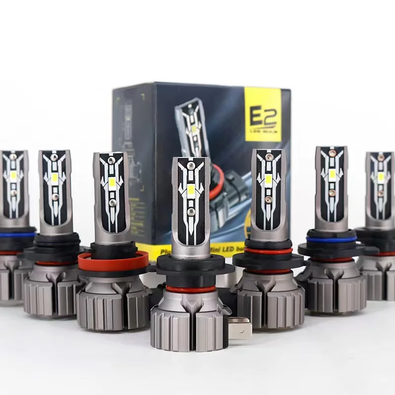 Светодиодные лампы для фар E2 Canbus H8 H9 H11 H16JP 9005 HB4 9006 HB5 H4 H7 880 881 H27 9012 H1 H3 H10