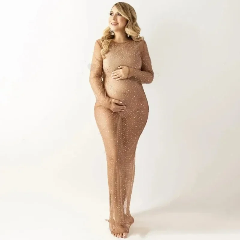 Блестящее Платье Для Беременных фотосессии Сверкающее детский душ