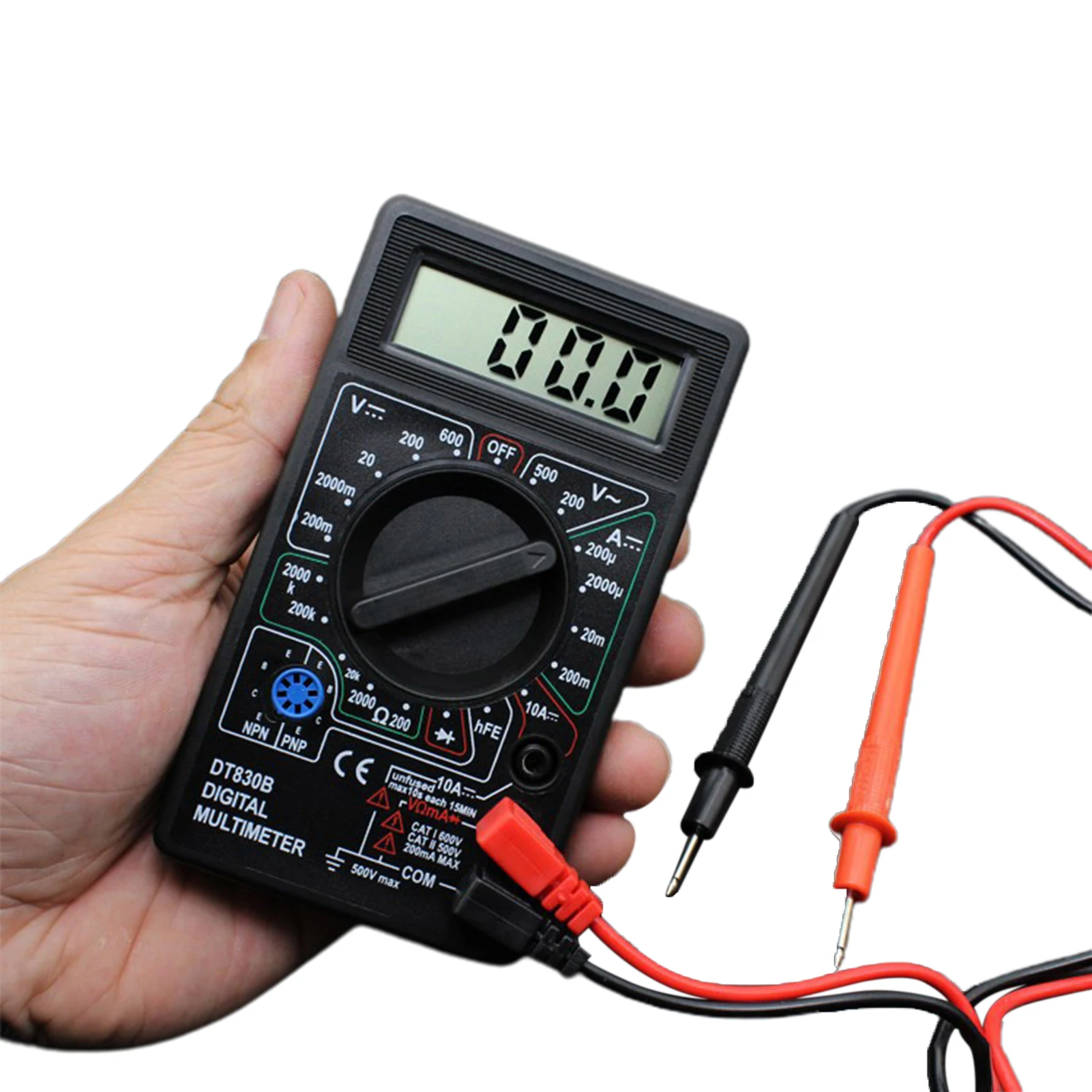 

Professional Digital Multimeter 2000 Counts DC AC Voltmeter And Ohm Volt Amp Tester Electricians RMS Multimeter