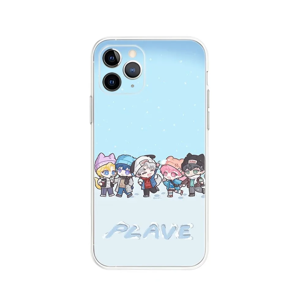 Чехол для телефона Kpop P-PLAVE Bamby iPhone Apple 16 15 14 13 12 Mini 11 Pro Max Plus X XR XS 8 SE 2020 прозрачный