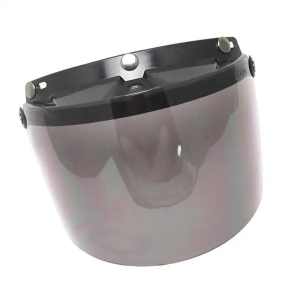 

2x Open Face Visor Bubble Visor for Motorcycle s with 3 Snaps /