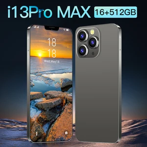 global version i13 pro max smartphone 16gb512gb dual sim unlocked mobile phones 6 7 hd screen 32mp50mp camera 4g5g celulares free global shipping