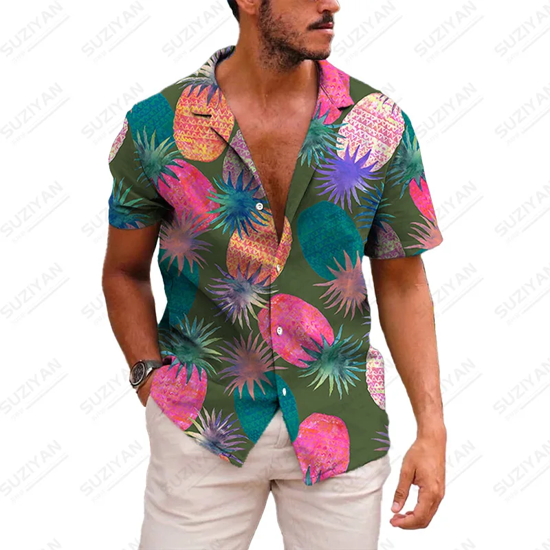 

2022 Elements Men'S Fashionable Mens Clothes Hot Selling Gentlemanlike Hot-Selling Plants Hawaiian Top Oversized Clothing