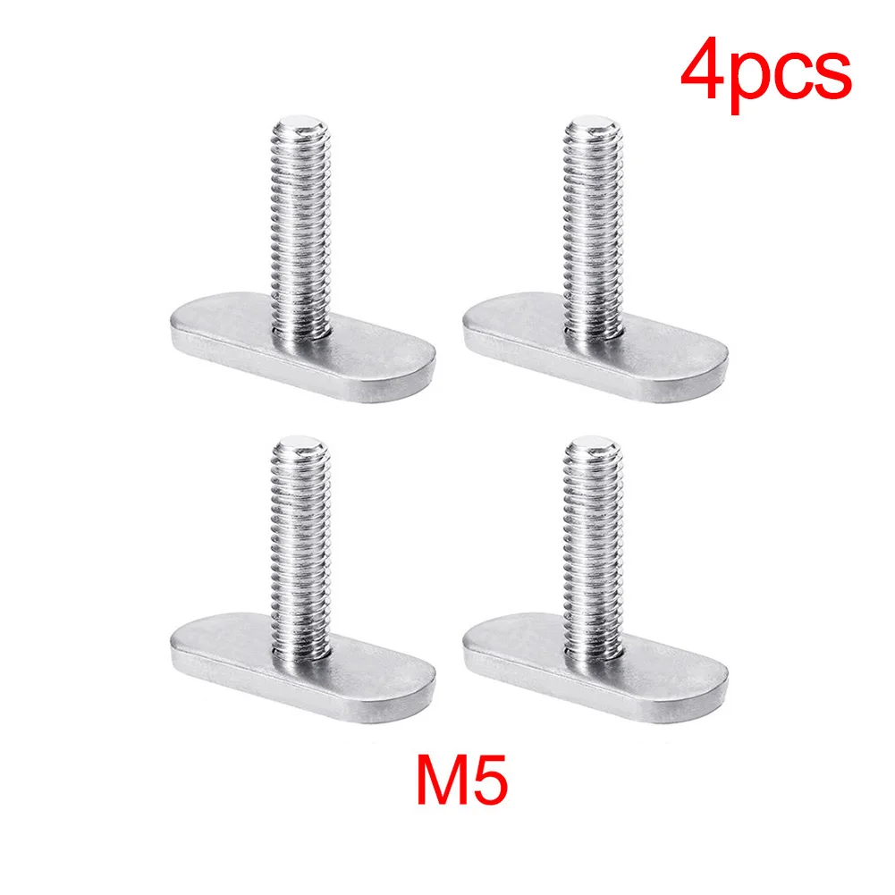 

Mounting Screws Boat Screws Nuts Kayak Canoe Rail Track Silvery 4pcs/6pcs Corrosion Resistant Easy Installations