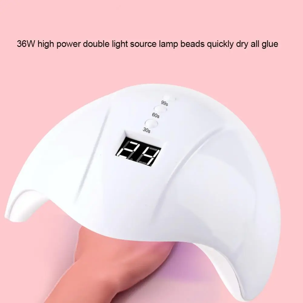 

36W 12 LED Light USB Nail Dryer Lamp Gel Polish Curing Manicure Timer Machine for Person Supplies