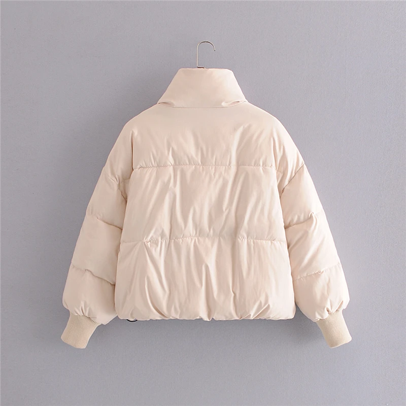 Winter Casual Style Solid Colour Cotton Warm Parkas High Quality Loose Outwear Coat Women Zipper Pocket Jacket 2020 New Fashion