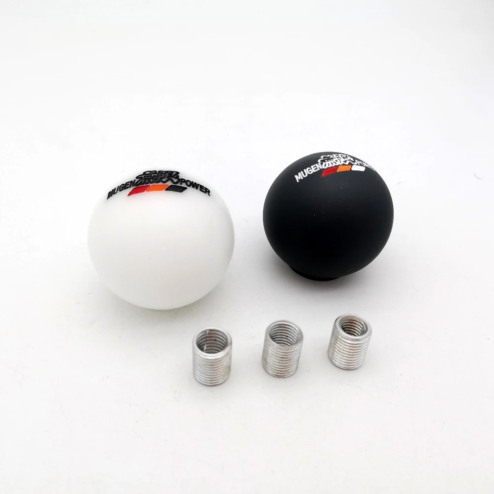 Черно-белая универсальная полимерная ручка переключения передач для автомобиля