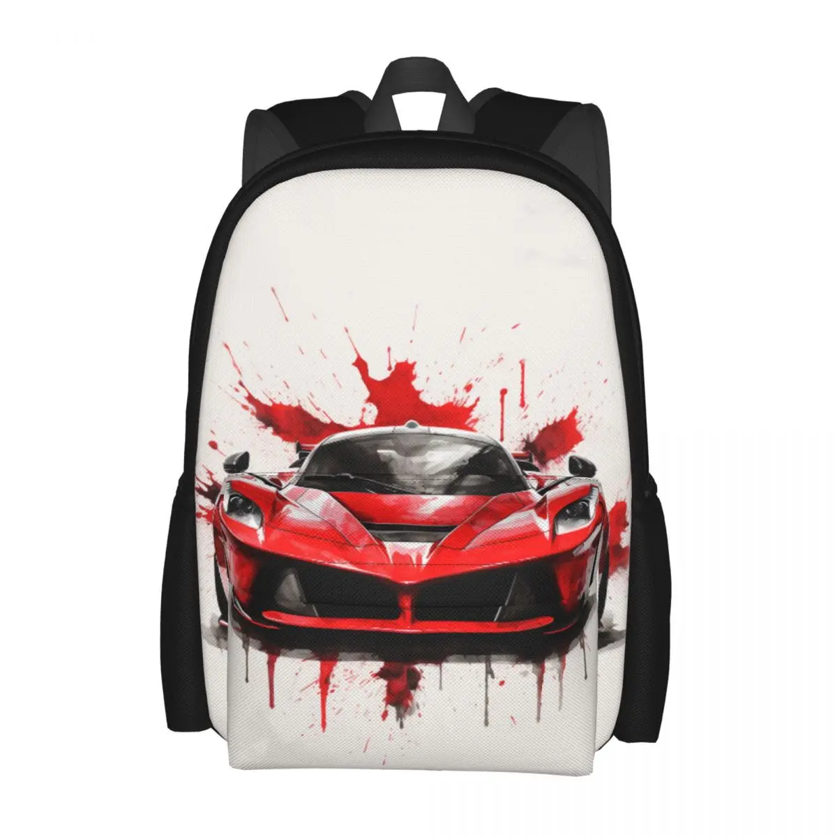 

Passionate Sports Car Backpack Hyper Artistic Ink Drawing Outdoor Backpacks Male Pretty School Bags Design Pattern Rucksack