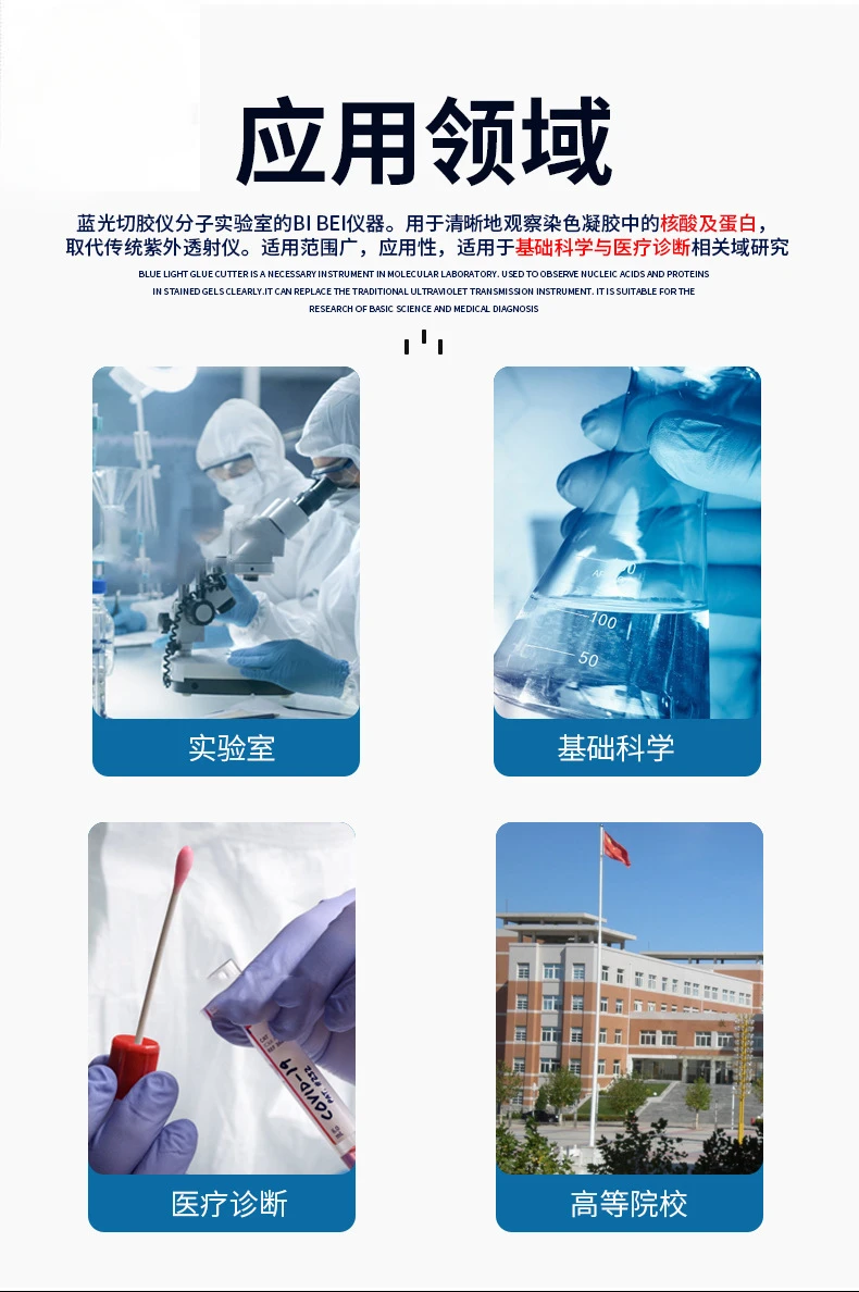 Прибор для передачи синего света Ультратонкий детектор геля геодезический гель