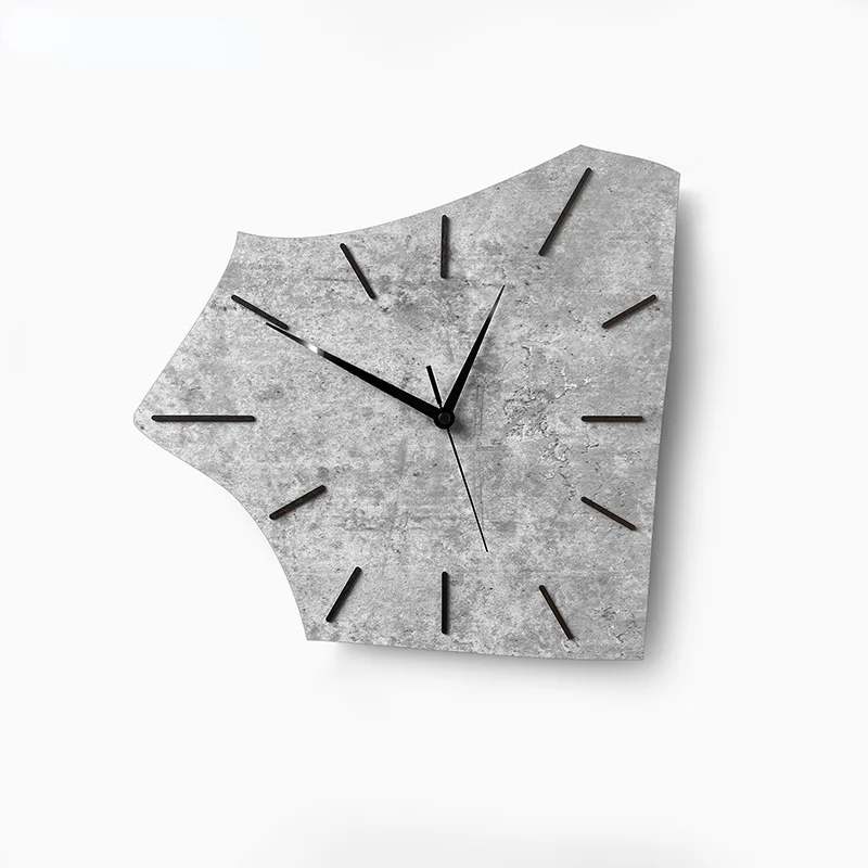 

Nordic polygon creative wall clock living room home free punching fashion simple special-shaped art clock mute clock