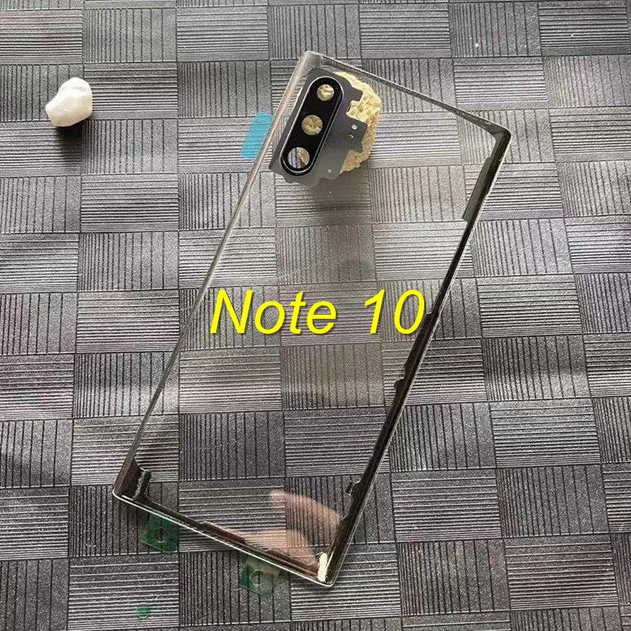 Прозрачная Задняя стеклянная крышка для SAMSUNG Galaxy Note 10 9 8 Plus Крышка батарейного