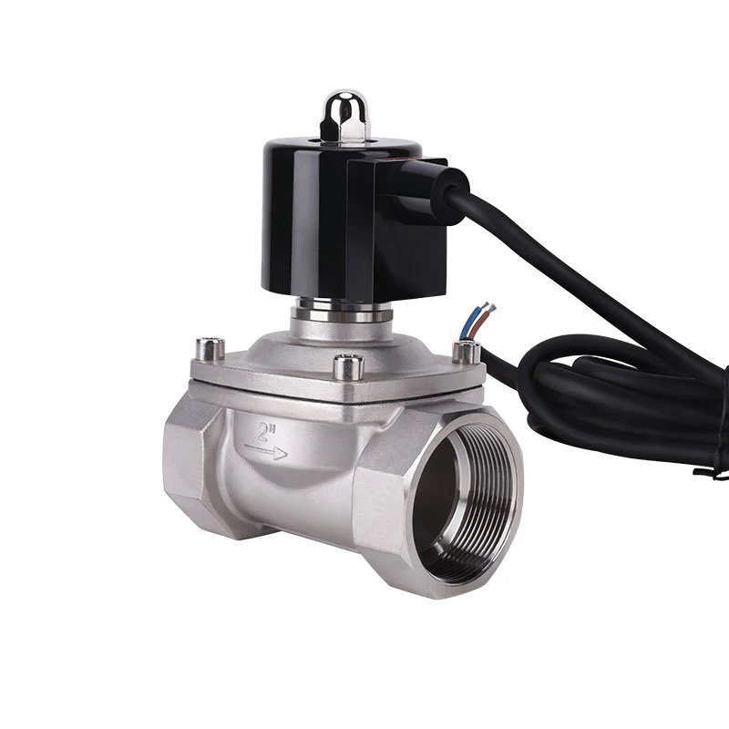 

2" Stainless Steel Normally Closed Underwater Solenoid Valve IP68 Waterproof 110V 24V 12V 24v Solenoid Valve