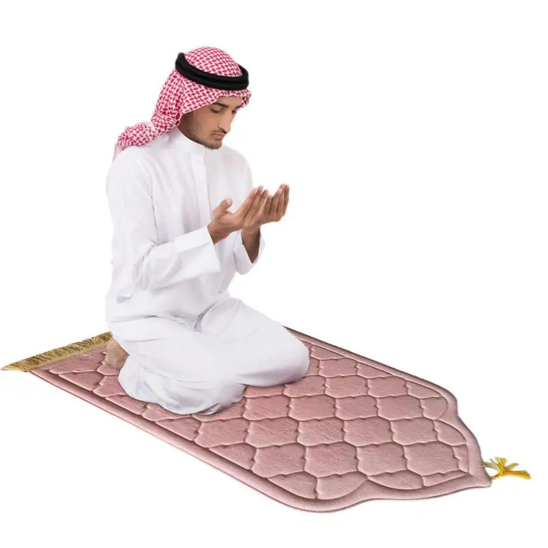 

Prayer Mat For Muslim Embossing Floor Carpet Prayer Rug With Tassel Islamic Praying Mat Qibla Blanket Portable Travel Prayer Rug