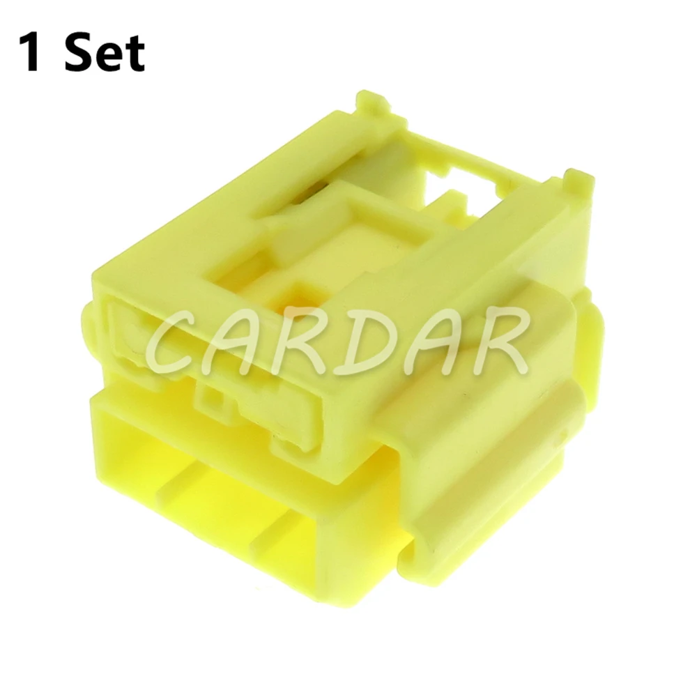 

1 комплект, 4-контактный разъем 1,2 серии 7283-6134-70, желтый автомобильный незапечатанный провод, розетка переменного тока в сборе, автоаксессуары, детали для модификации автомобиля