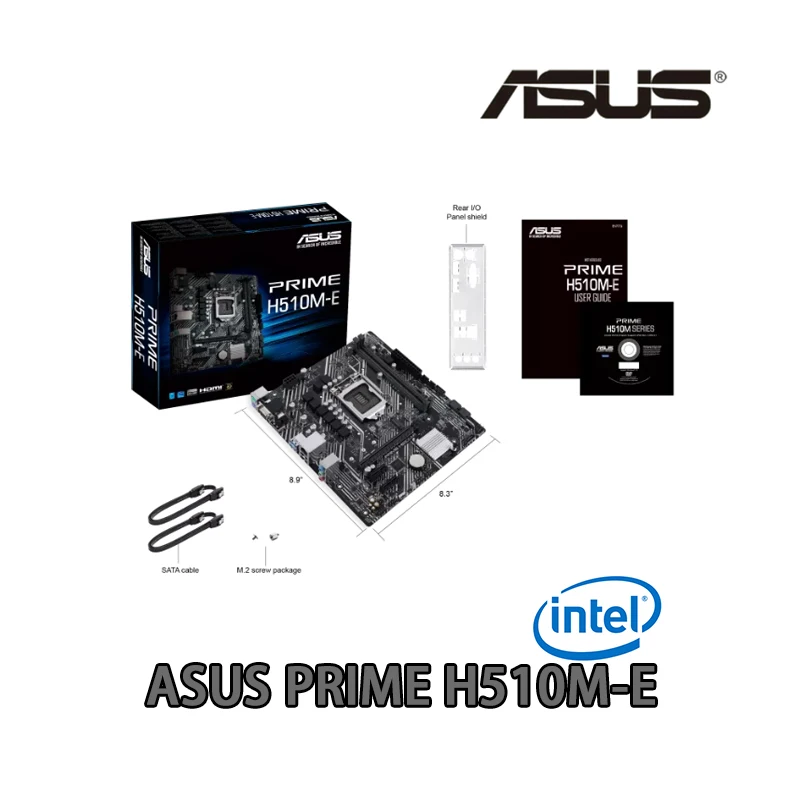 Новый ASUS PRIME H510M E Intel Micro-ATX H510 AMD PCIe 4 0 M.2 DDR4 64G SATA 6Gb/ USB 3 2 десктопная материнская плата