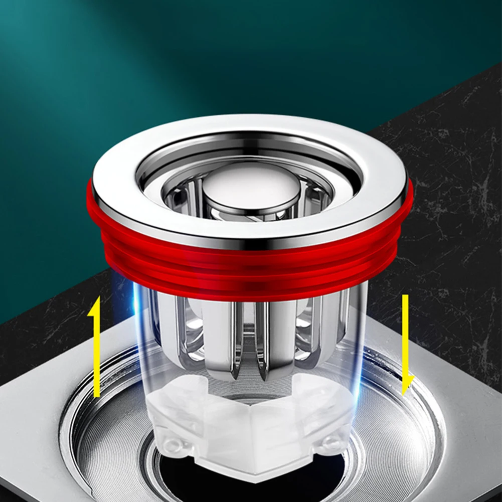 

Deodorant Floor Drain Cover Core Shower Floor Drain Plug Sewer Core Insect-Proof Drain Filter Kitchen Bathroom Accessories