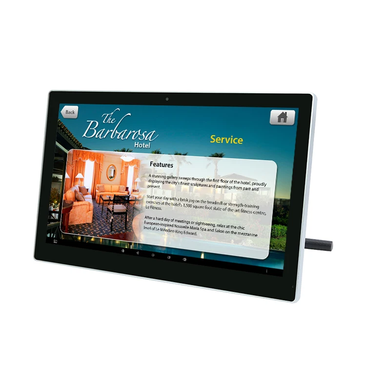 Фото 2026unique Portworld Digital Signage POE Kiosk Оптовая продажа E-мен Android Все в одном Высококачественный 15,6-дюймовый рекламный плеер №1
