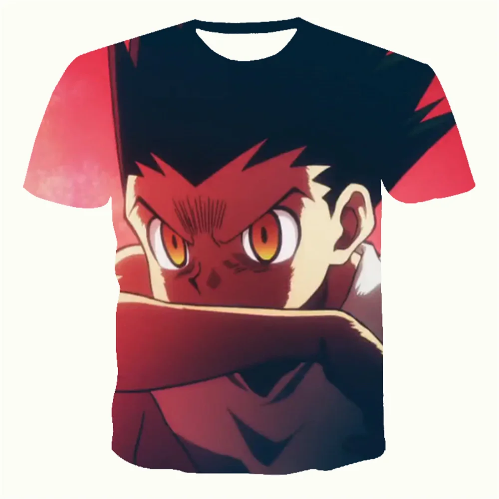 

Hunter X Hunter Anime T-Shirts Camisetas Manga T Shirt For Men Tops Clothes Ropa Hombre Streetwear Tee Camisa Masculina Verano