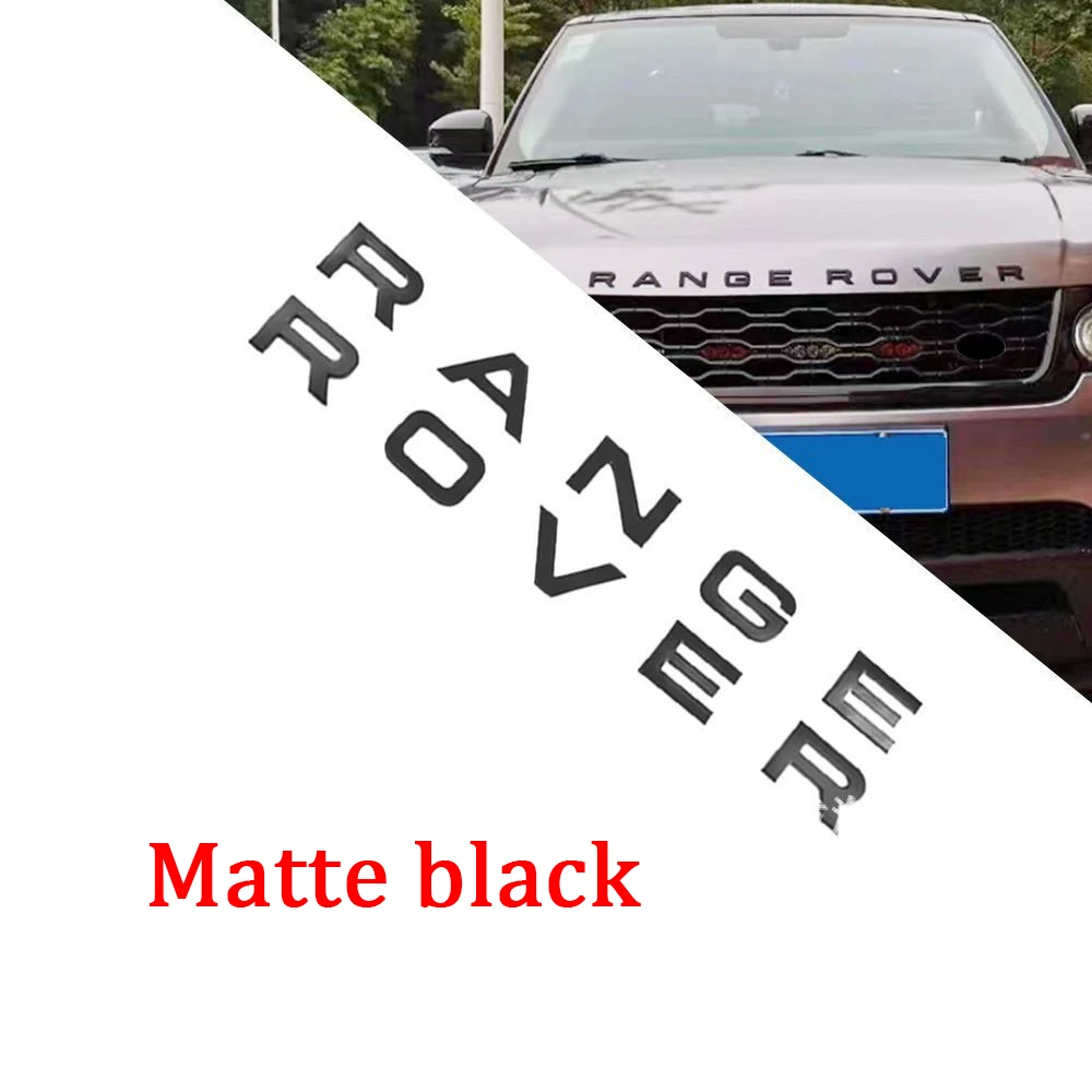 Логотип Range Rover эмблема буквы значок на капот автомобиля наклейка 3d ABS для L320 L322 L405