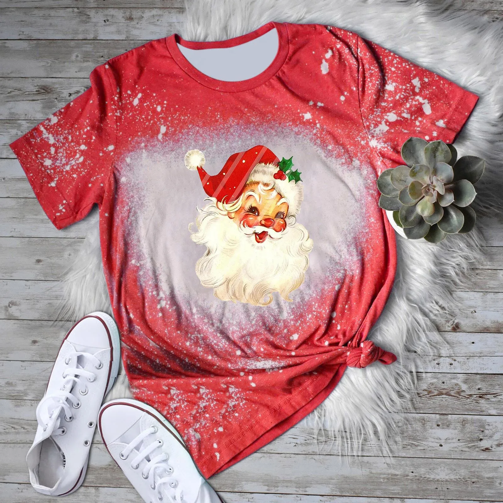 

Ugly 3d Printing T-Shirt Men'S Christmas Short Sleve Blouse Red Vantage New Year Party Tee Tops Xmas Male Basic Pullovers