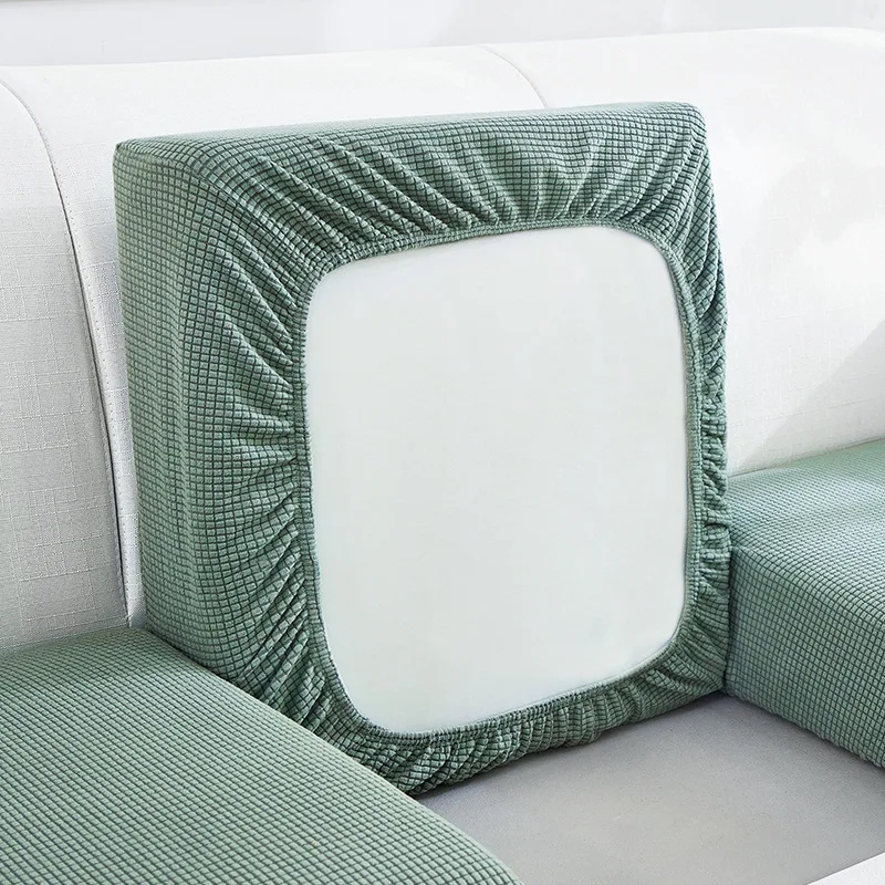 

Однотонный флисовый чехол для дивана, наволочка для дивана, жаккардовый чехол для кресла, эластичный моющийся съемный чехол для мебели, защ...