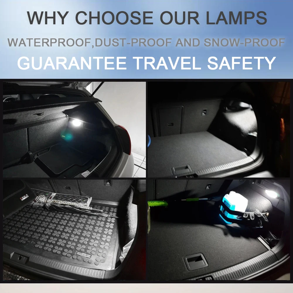 интерер подсветка багажника beetle 6000k для VW CC Golf GTI Eos Caddy Beetle Passat Tiguan Touran Touareg Transporter