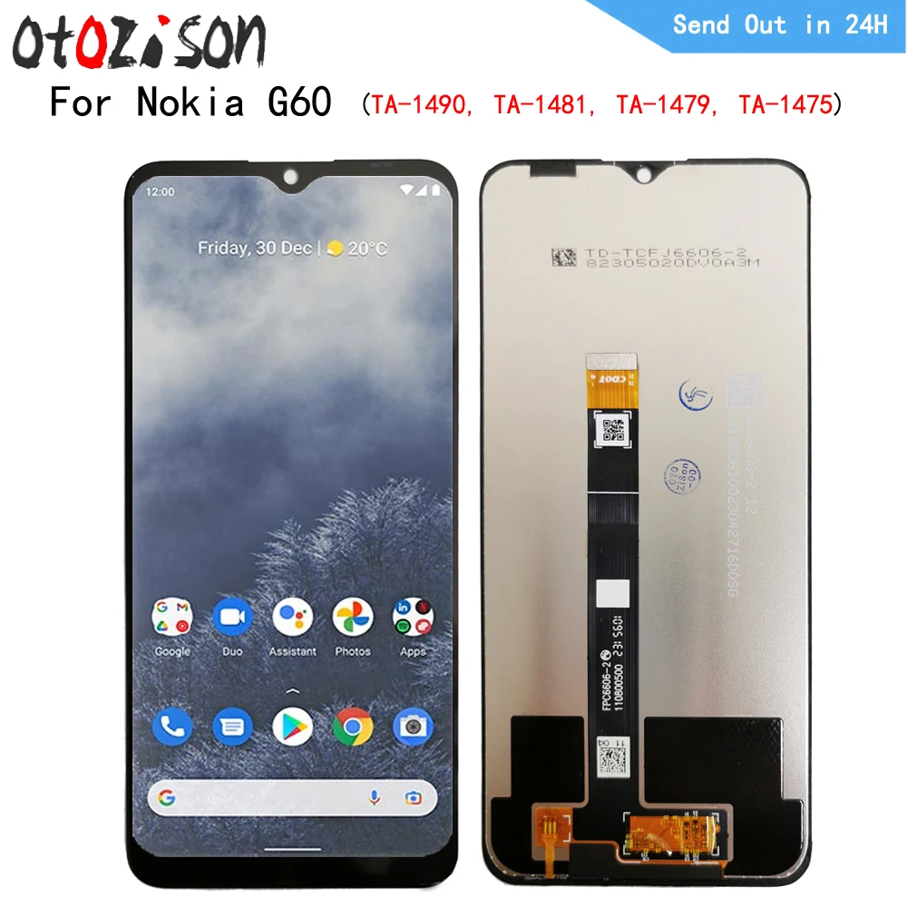 6 58-дюймовый IPS-дисплей для Nokia G60 TA-1490 TA-1481 TA-1479 ЖК-экран сенсорная панель