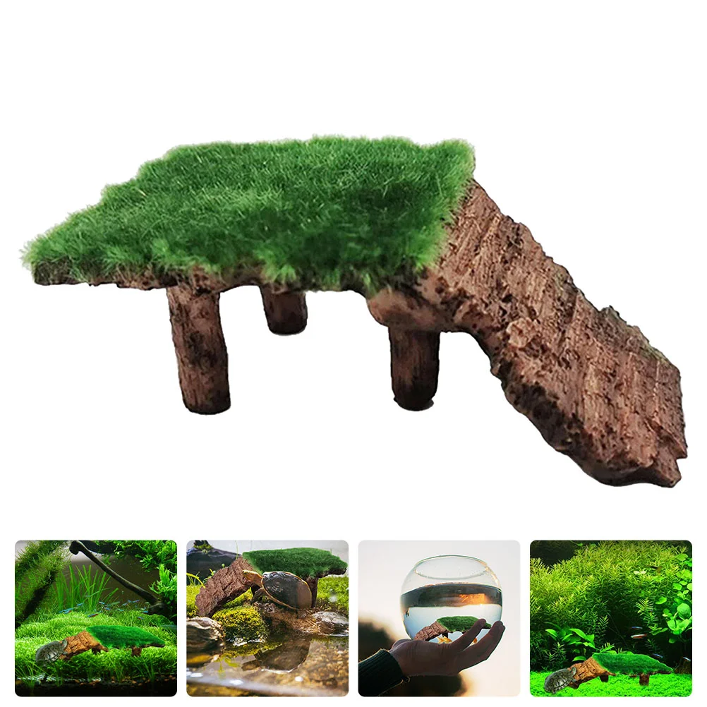 

Turtle Platform Basking Tortoise Aquarium Dock Reptile Floating Climbing Ramp Resting Decorations Area Terrace Fountain Solar