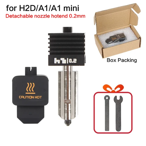 Набор сопел H2D Highflow Hot End для Bambu 0.2/0.4/0.6/0.8 мм