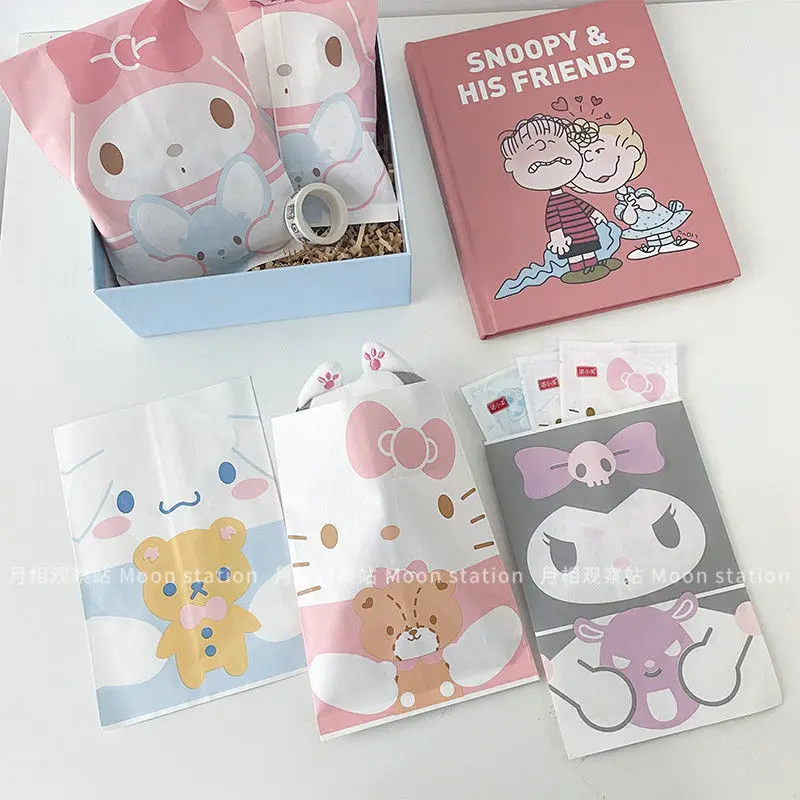 

10 шт. Sanrio плюшевая Милая мимелоди Hellokittys Cinnamoroll кукла мультяшная упаковочная сумка для хранения аниме плюшевая девочка подарок на день рожде...