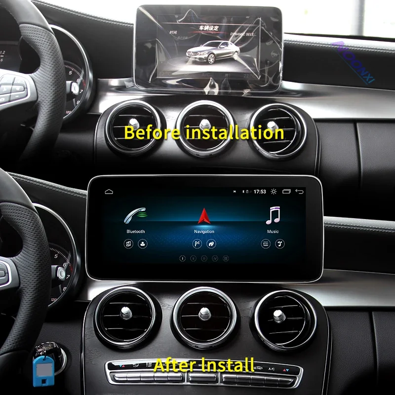 

Автомагнитола для Mercedes Benz C Class W205 S205, мультимедийный плеер с GPS-навигацией, видео 10,25 дюйма, Android 12, головное устройство DSP Carplay