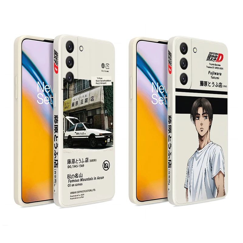 

Anime Initial D Phone Case For Samsung Galaxy S23 S22 S21 S20 Ultra Plus FE S10 S9 Note 20 10 Plus Silicone Cover