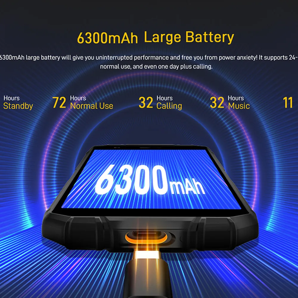 DOOGEE S41/S41 Pro Android 12 4G Rugged Smartphones 5.5Inch HD 13MP AI Triple Camera 3GB+16GB/4GB+32G 6300mAh NFC Mobile Phones