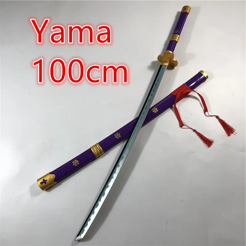 

Anime Cosplay Yama Sword Weapon Armed Katana Espada Wood 100cm Ninja Knife Samurai Sword Prop Toys For Teens