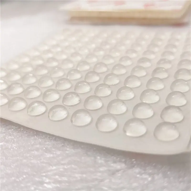 Прозрачные силиконовые гранулы 100 шт. 8 мм x 2 наклейка на дверную ручку прозрачный