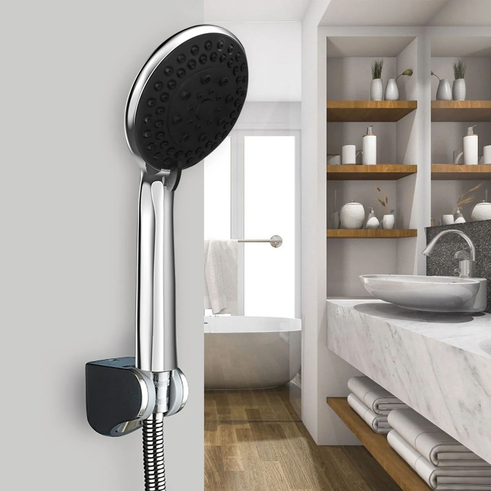 

5 Adjustment Water Saving Shower Head Five Mode Showering Water Pressure Shower Head Relax Shower Head High Pressure