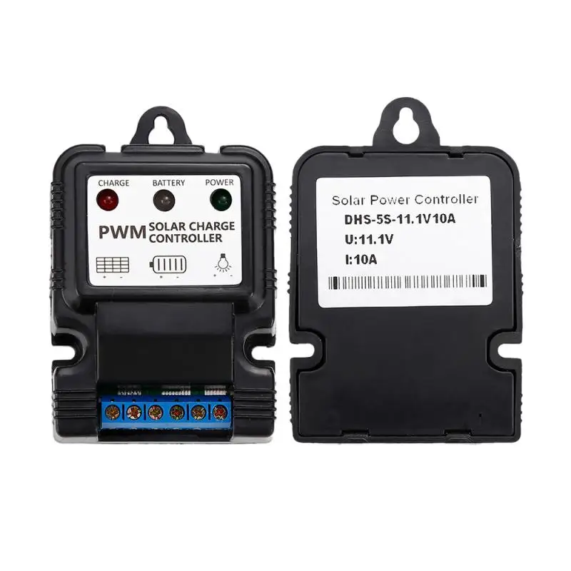 

12V 10A Auto Solar Charge Controller Lithium Battery Solar Panels Auto Regulator Switch For LED Indication Display Control