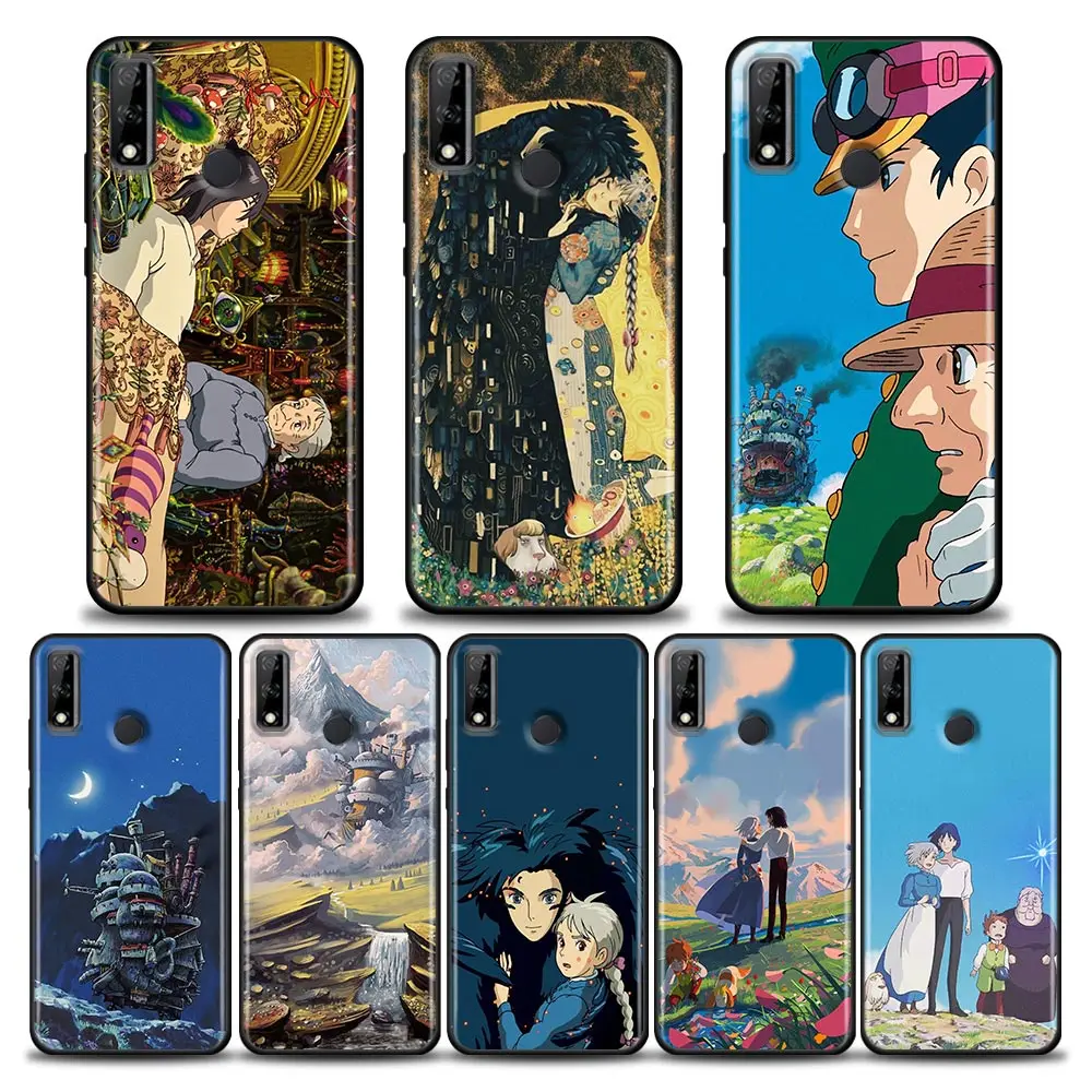 

Case For Huawei Y6 Y7 Y9 2019 Y6p Y8s Y9a Back Cover Mate 10 20 Lite 40 Pro Cases Soft Funda Howl's Moving Castle Anime Miyazaki